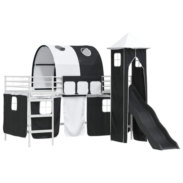 vidaXL Biela a čierna 79,5 x 200 cm – Obrázok 4