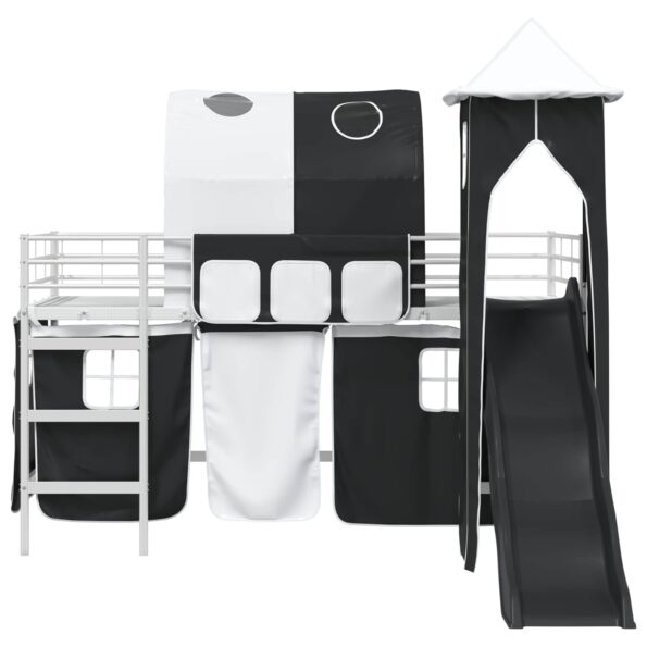 vidaXL Biela a čierna 79,5 x 200 cm – Obrázok 6