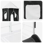 vidaXL Biela a čierna 90 x 200 cm – Obrázok 11