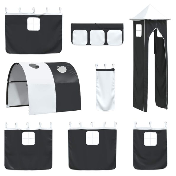 vidaXL Biela a čierna 90 x 200 cm – Obrázok 8