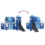 vidaXL Biela a modrá 90 x 200 cm – Obrázok 12