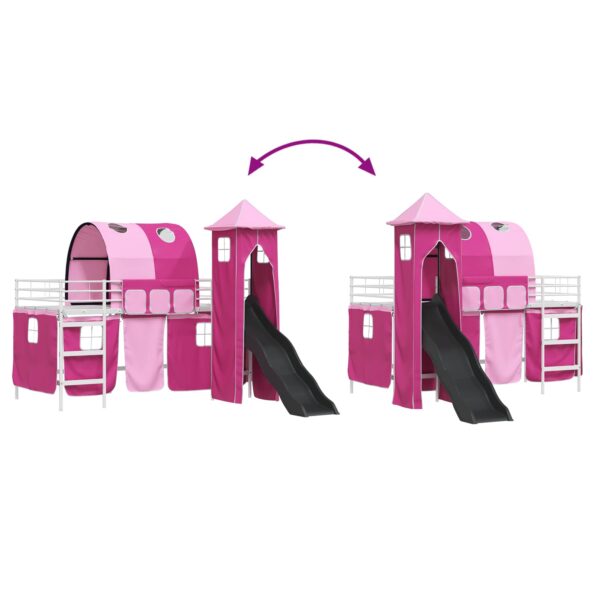 vidaXL Biela a ružová 79,5 x 200 cm – Obrázok 12