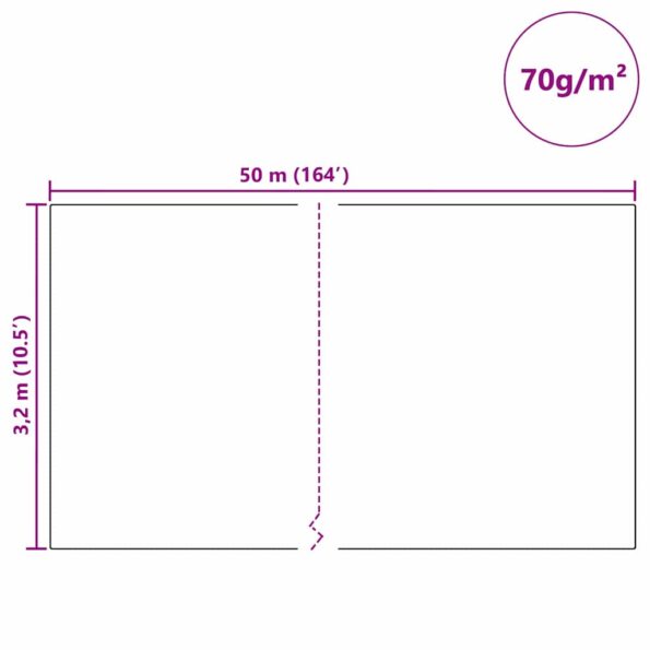 vidaXL Fleece na ochranu rastlín pred mrazom Biela 50 x 3,2 m – Obrázok 12