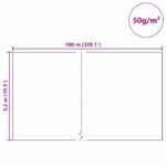 vidaXL Fleece na ochranu rastlín pred mrazom Zelená 100 x 3,2 m – Obrázok 12