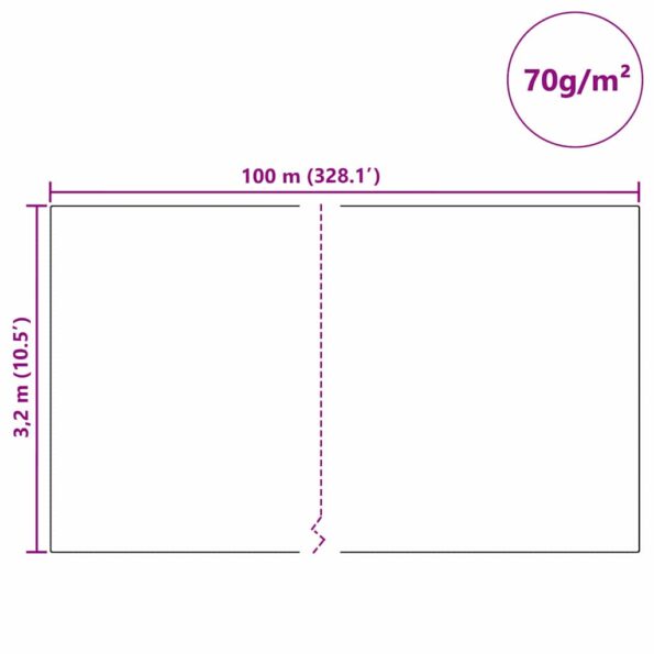 vidaXL Fleece na ochranu rastlín pred mrazom Zelená 100 x 3,2 m – Obrázok 12