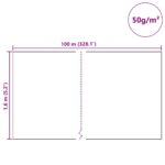 vidaXL Fleece na ochranu rastlín pred mrazom Béžová 100 x 1,6 m – Obrázok 12