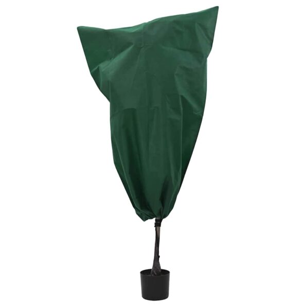 vidaXL Covers na fleece pre ochranu rastlín pred mrazom 10 pcs Zelená – Obrázok 3