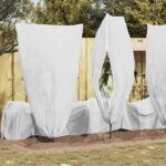 vidaXL Covers na fleece pre ochranu rastlín pred mrazom 5 pcs Biela – Obrázok 6