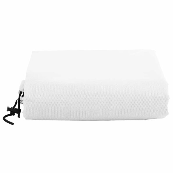 vidaXL Covers na fleece pre ochranu rastlín pred mrazom 5 pcs Biela – Obrázok 8