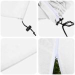 vidaXL Covers na fleece pre ochranu rastlín pred mrazom 5 pcs Biela – Obrázok 9