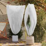 vidaXL Covers na fleece pre ochranu rastlín pred mrazom 5 pcs Biela
