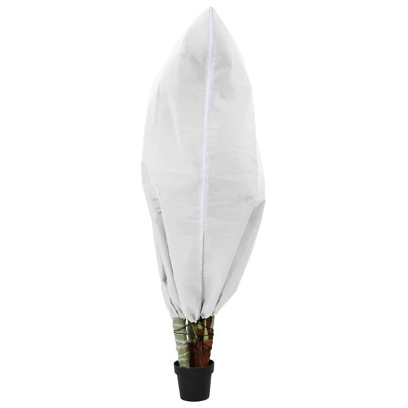 vidaXL Covers na fleece pre ochranu rastlín pred mrazom 5 pcs Biela – Obrázok 3