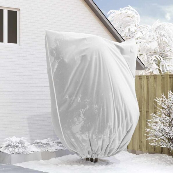 vidaXL Covers na fleece pre ochranu rastlín pred mrazom Biela – Obrázok 5