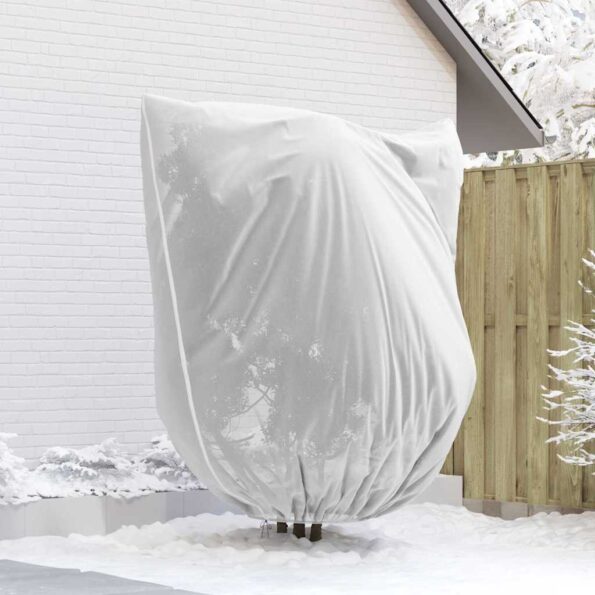 vidaXL Covers na fleece pre ochranu rastlín pred mrazom 3 pcs Biela – Obrázok 5
