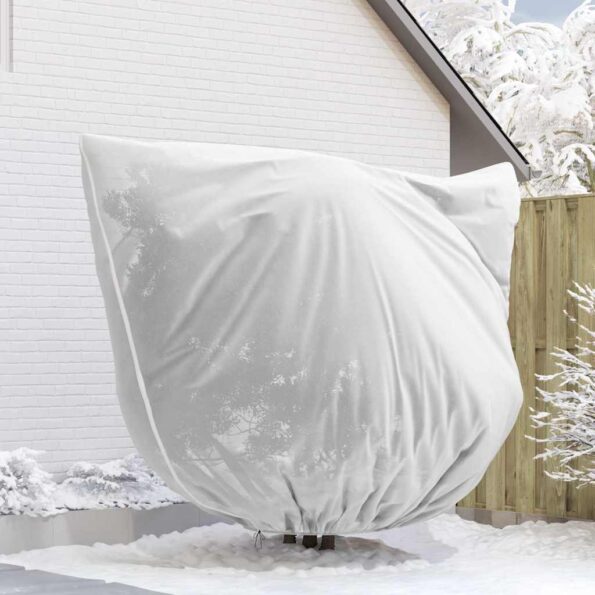 vidaXL Covers na fleece pre ochranu rastlín pred mrazom 3 pcs Biela – Obrázok 5