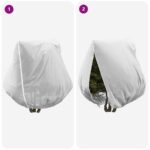 vidaXL Covers na fleece pre ochranu rastlín pred mrazom 3 pcs Biela – Obrázok 9