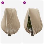 vidaXL Covers na fleece pre ochranu rastlín pred mrazom 3 pcs Béžová – Obrázok 9