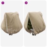 vidaXL Covers na fleece pre ochranu rastlín pred mrazom 3 pcs Béžová – Obrázok 9