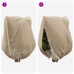 vidaXL Covers na fleece pre ochranu rastlín pred mrazom 3 pcs Béžová – Obrázok 9