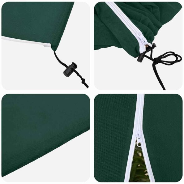 vidaXL Covers na fleece pre ochranu rastlín pred mrazom Zelená – Obrázok 8