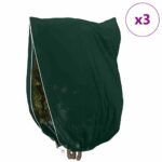 vidaXL Covers na fleece pre ochranu rastlín pred mrazom 3 pcs Zelená – Obrázok 4