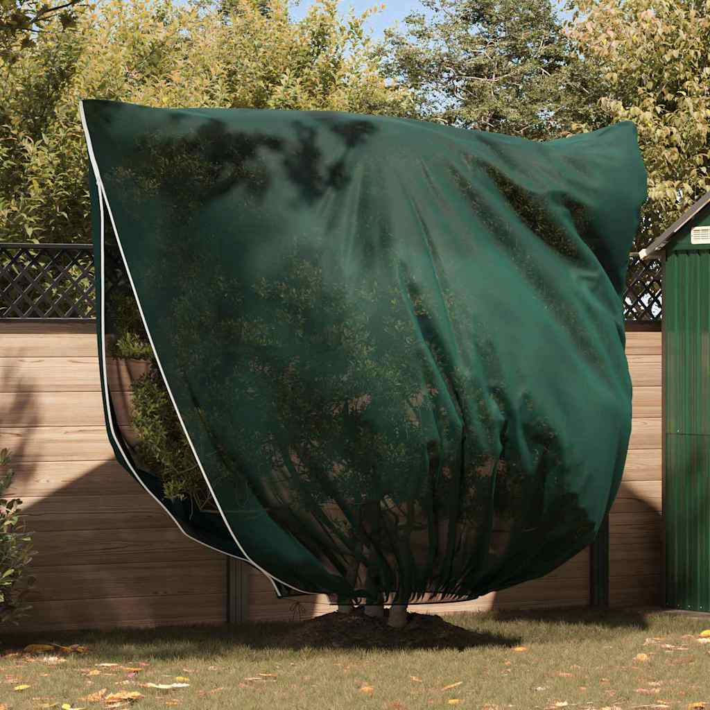 42021083_1.jpg vidaXL Covers na fleece pre ochranu rastlín pred mrazom 3 pcs Zelená – Obrázok 1