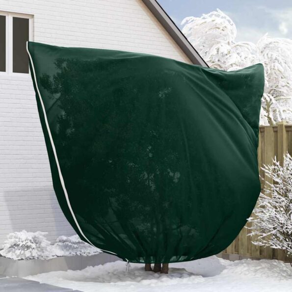 vidaXL Covers na fleece pre ochranu rastlín pred mrazom 3 pcs Zelená – Obrázok 5