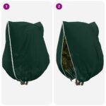 vidaXL Covers na fleece pre ochranu rastlín pred mrazom 3 pcs Zelená – Obrázok 9