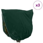 vidaXL Covers na fleece pre ochranu rastlín pred mrazom 3 pcs Zelená – Obrázok 4