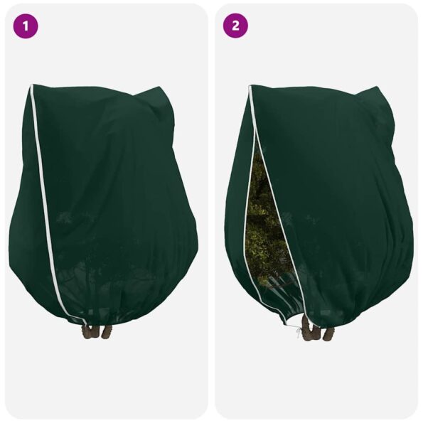 vidaXL Covers na fleece pre ochranu rastlín pred mrazom 3 pcs Zelená – Obrázok 9