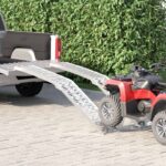 vidaXL Nakladacia rampy 2 pcs Strieborná 222 x 29 x 14 cm Hliník