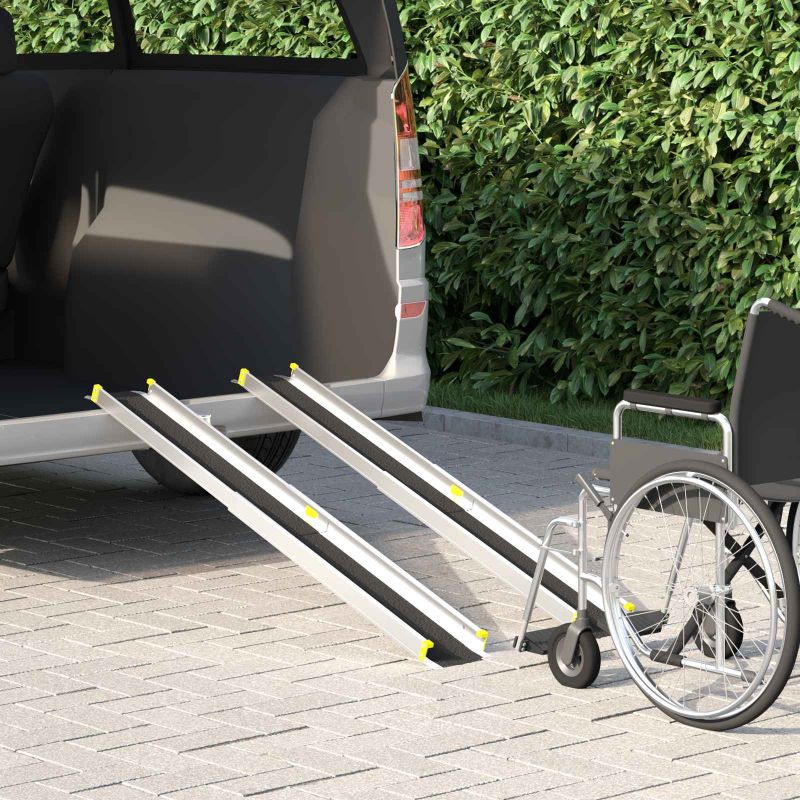 42021091_1.jpg vidaXL Rampa pre invalidný vozík 270 kg 2 pcs Čierna 152 x 19 x 5,5 cm – Obrázok 1
