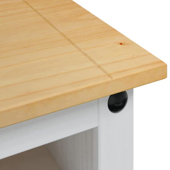 vidaXL TV skrinka Corona Biela 100 x 40 x 52 cm – Obrázok 9