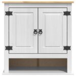 vidaXL Závesná skrinka s úložiskom Corona Biela 70 x 33 x 71,5 cm – Obrázok 5