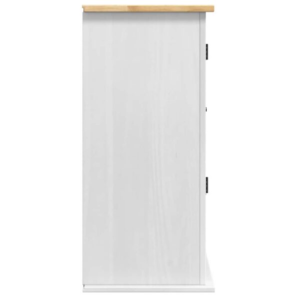 vidaXL Závesná skrinka s úložiskom Corona Biela 70 x 33 x 71,5 cm – Obrázok 6