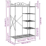 vidaXL Otvorená skriňa Jednofarebný – Obrázok 10