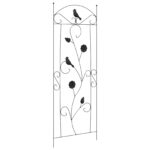 vidaXL Záhradný plot Treláž 3 pcs Čierna 112 x 40 cm Oceľ – Obrázok 5