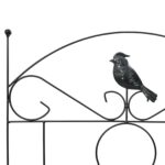 vidaXL Záhradný plot Treláž 3 pcs Čierna 112 x 40 cm Oceľ – Obrázok 7