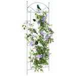 vidaXL Záhradný plot 3 pcs Zelená 110 x 40 cm Oceľ – Obrázok 3