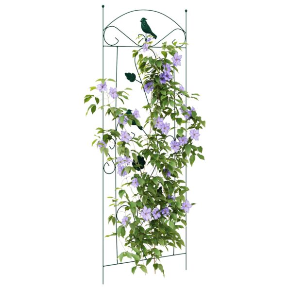 vidaXL Záhradný plot 3 pcs Zelená 110 x 40 cm Oceľ – Obrázok 3