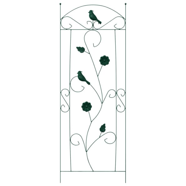 vidaXL Záhradný plot 3 pcs Zelená 110 x 40 cm Oceľ – Obrázok 6