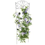 vidaXL Záhradný plot 3 pcs Čierna 110,5 x 42,5 cm Oceľ – Obrázok 3