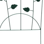 vidaXL Záhradný plot 3 pcs Zelená 110,5 x 42,5 cm Oceľ – Obrázok 8