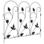 vidaXL Záhradný plot Treláž Čierna – Obrázok 4