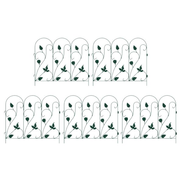 vidaXL Záhradný plot Treláž Zelená – Obrázok 2