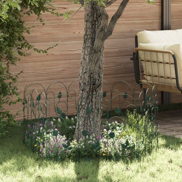 vidaXL Záhradný plot Treláž Zelená – Obrázok 3