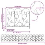 vidaXL Záhradný plot Treláž Zelená – Obrázok 9