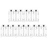 vidaXL Záhradný plot Treláž Čierna – Obrázok 2