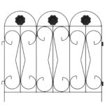 vidaXL Záhradný plot Treláž Čierna – Obrázok 5