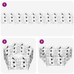 vidaXL Záhradný plot Treláž Čierna – Obrázok 7